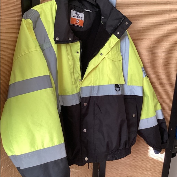 ML KISHIGO RIPSTOP SAFETY BOMBER JACKET JS130 Sz 5X EUC - Picture 2 of 9